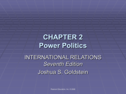 CHAPTER 2 Power Politics