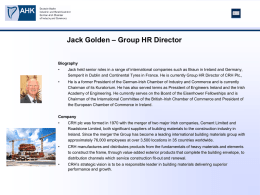 Jack Golden – Group HR Director