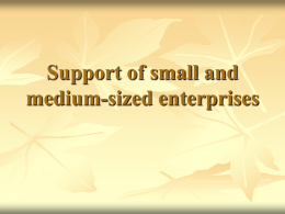 Small and medium-sized enterprises
