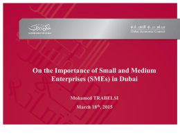 Small and Medium enterprises (SMEs)