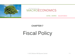 Macro Chapter 7 Lecture