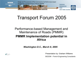 Transport Forum - (ESD)