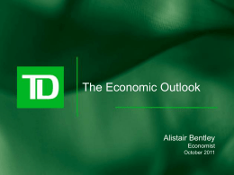 The Economic Outlook – Alistair Bentley