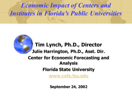 remi - Center for Economic Forecasting and Analysis