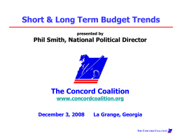 Short & Long Term Budget Trends