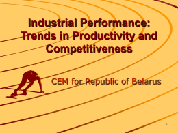Industrial Performance: Trends in Productivity and