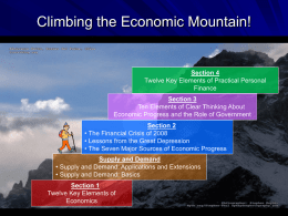 Section 2 - Seven Sources of Economic Progress