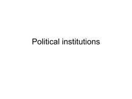 Political institutions