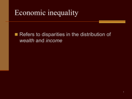 within-country inequality - Globalization: Social & Geographic