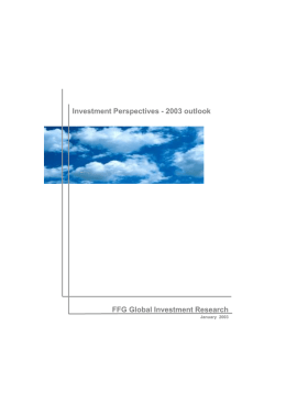 2003 outlook FFG Global Investment Research