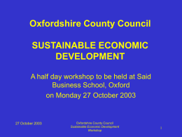 as ppt. file - Oxfordshire County Council