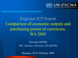 Regional ICP Report