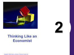 2 Thinking Like an Economist