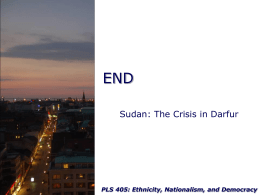 Sudan: The Crisis in Darfur