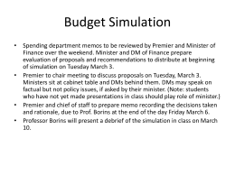 Budget Simulation