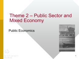 Public Sector and Mixed Economy