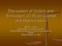Discussion of Oulton and Srinivasan (O-S)
