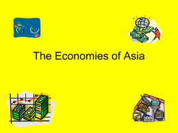The Economies of Asia - Social Circle City Schools