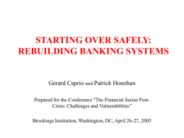 starting over safely: rebuilding banking systems