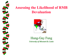 The Asian Financial Crisis - University of Missouri
