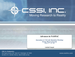 Advances in NASPAC - George Mason University