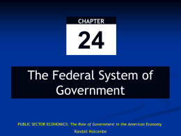 The Federal System of Government