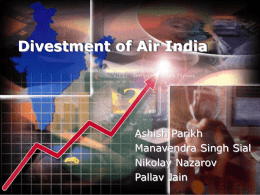 Divestment of Air India - Duke University`s Fuqua School of Business