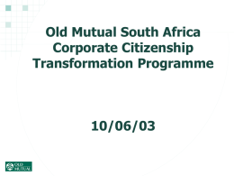 Launching the Private Wealth Experience from Old Mutual