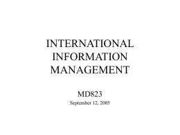 international perspectives on information management
