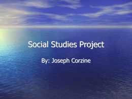 Social Studies Project