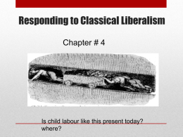 Responding to Classical Liberalism - wchs ss30-1