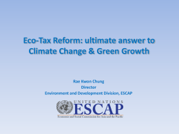 East Asia Low Carbon Green Growth Roadmap : Paradigm Shift