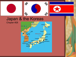 Japan & the Koreas Chapter #28