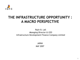 the infrastructure opportunity