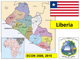 A Note on Liberia - Introduction to Economic Development