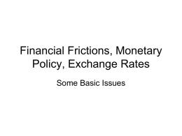 Introduction: Financial Frictions in Macroeconomics