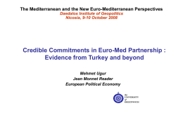 Credible Commitments in Euro-Med Partnership : Evidence from