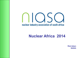 Dr Rob Adam - Nuclear Africa