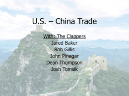 Clappers- US China Trade