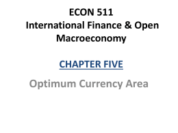 optimum currency areas