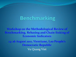 Benchmarking - United Nations Statistics Division