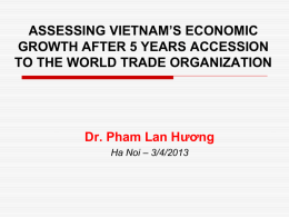 Update on Vietnam`s Economic Integration within East Asia and