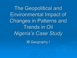 Geopolitics and Nigeria_oil - George Washington High School