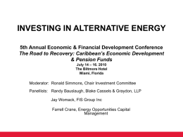 Investing in Alternative Energy