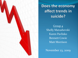 Does the economy affect trends in suicide?