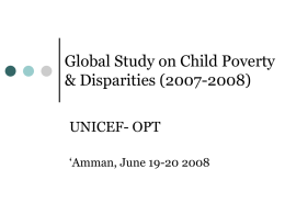 Global Study on Child Poverty & Disparities