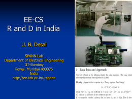 EE-CS—R and D in India