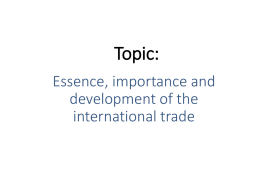 “international trade”.