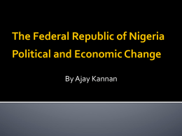 PowerPoint Presentation - Nigeria Political and Economic Change