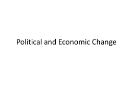 Political and Economic Change